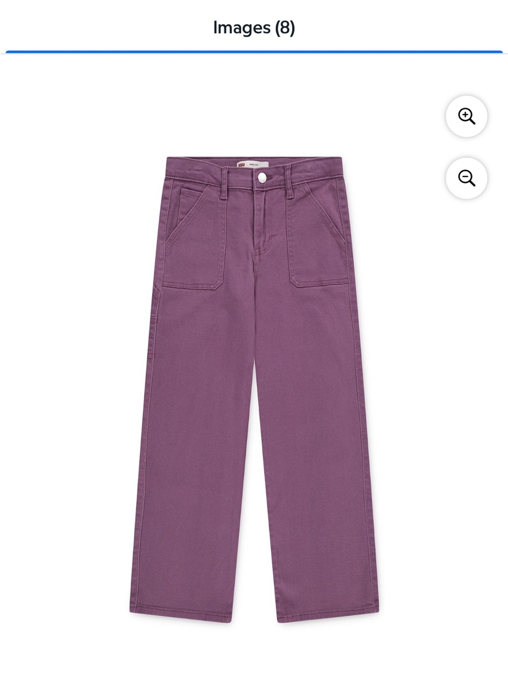 NWT Levi's Kids Wide Leg Pants in Plum size 14